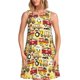 thumbnail image 1 of Balery Vehicles Vestidos de verano para mujer con estampado: vestido holgado sin mangas, vestido playero informal y cómodo para días calurosos., 1 of 7