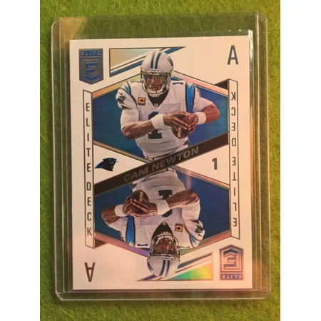 CAM NEWTON PRIZM PANTHERS REFRACTOR Panini 2018 Donruss Elite Deck
