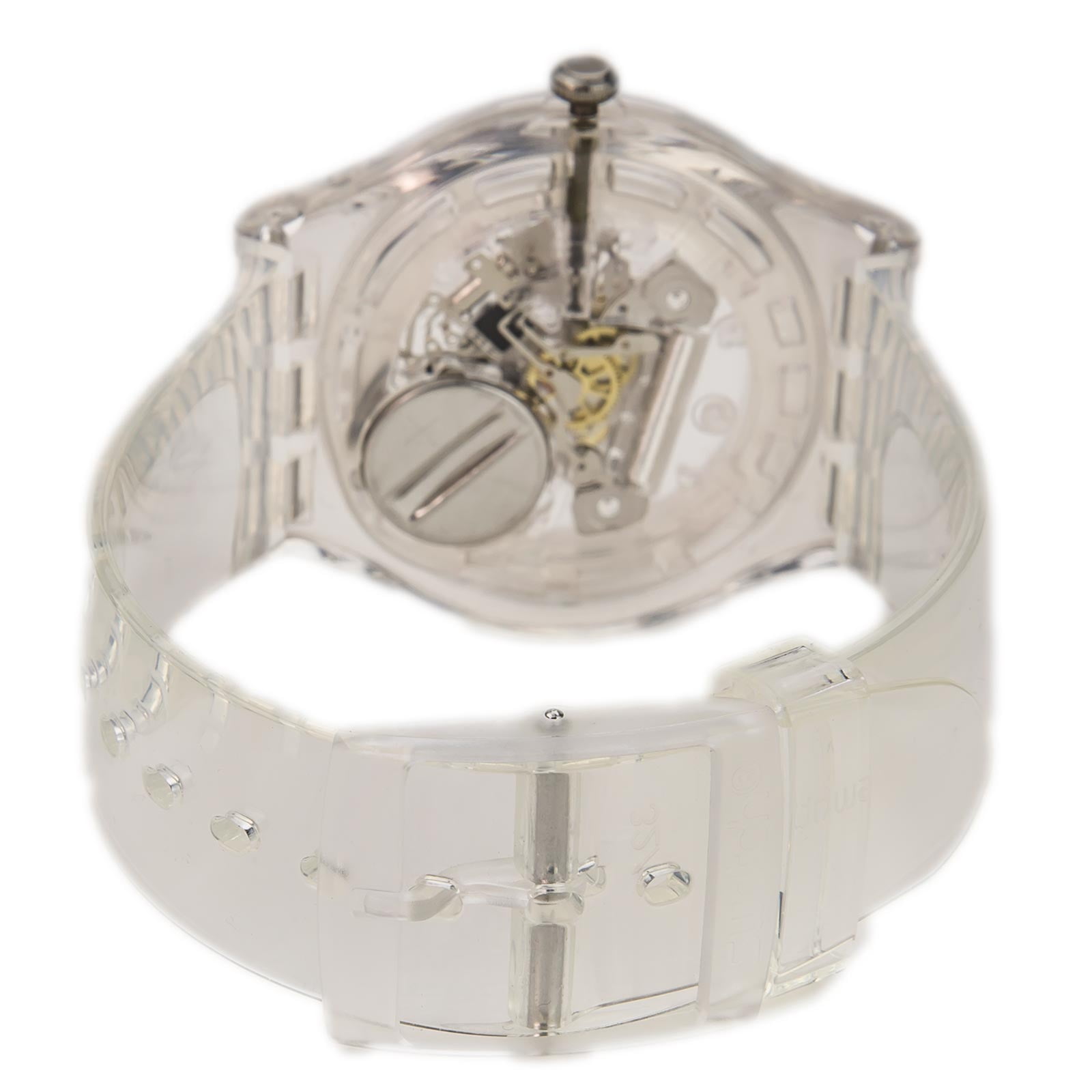 Swatch SUOK105 Men's Look Through Originals Silver Skeleton