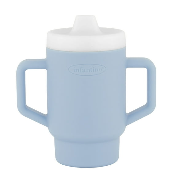 Infantino My 1st Tiny Tumbler – Adorable 4.7 oz. Training Cup with Toddler-Friendly Straw and Handle, Clarity