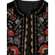 thumbnail image 3 of Sunloudy Chaleco para mujer, chaleco sin mangas con bordado frontal abierto y flores para calle informal Sunloudy moda, 3 of 9