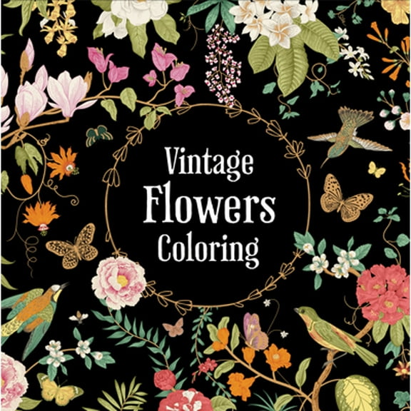 Pre-Owned Vintage Flowers Coloring (Keepsake Coloring Books) (Paperback) 1639385525 9781639385522