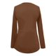 thumbnail image 4 of MHFRRA Camiseta de Manga Larga para Mujer, Blusa Básica Informal con Nudo Frontal, Suave y Cómoda, Blusa de Moda para Otoño e Invierno. Marrón, 4 of 4