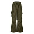 thumbnail image 5 of Jamicy Pants for Women Casual Clearance Sales Cargo Pants Women Baggy Parachute Pants Woman Mutil Pockets Loose Fit Y2k Casual Pants for Women, 5 of 8
