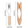 thumbnail image 4 of 2Pcs Musical Spoons Folk Percussionsound Spoon Traditional Percussion for Party, 4 of 9