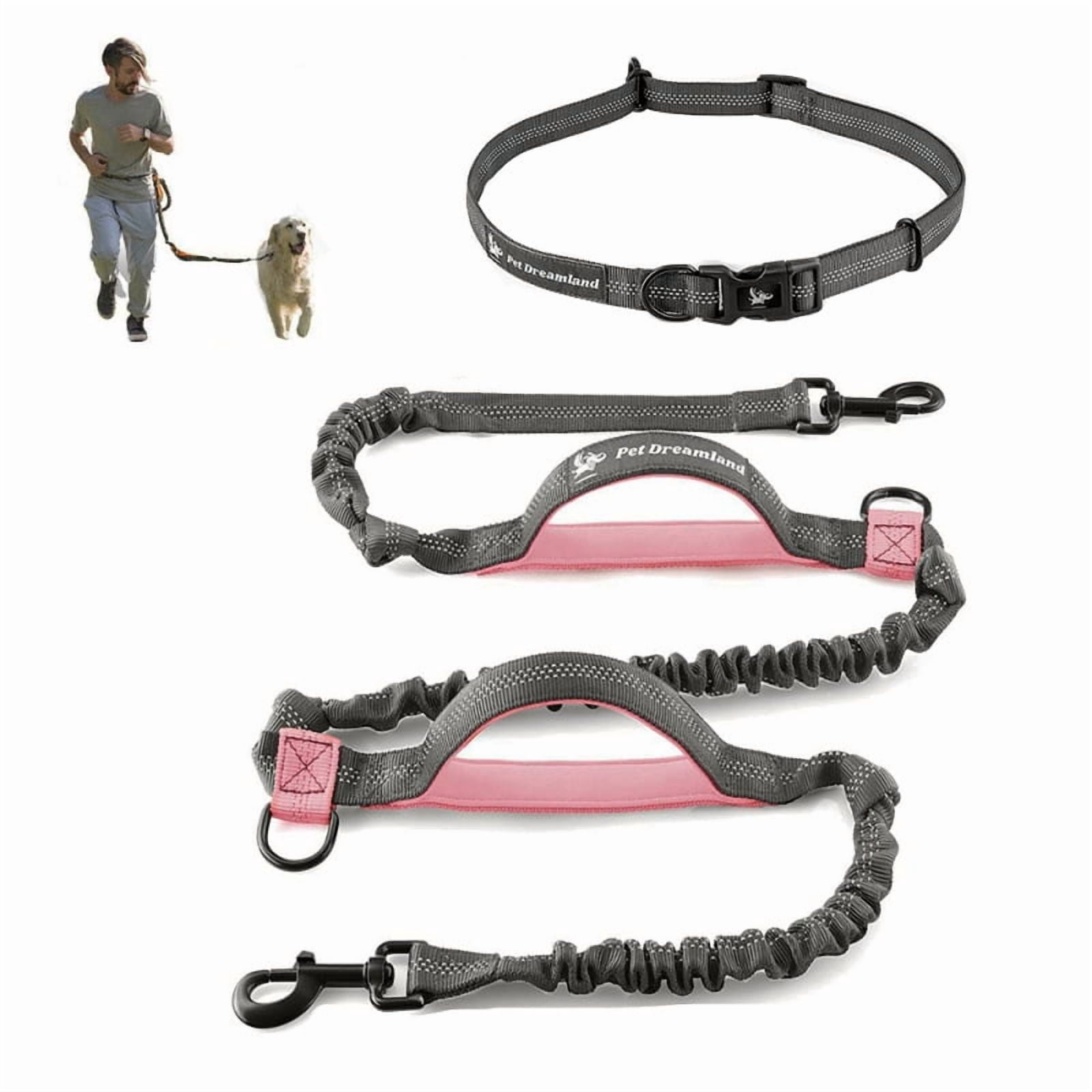 Adjustable Reflective Dog Collar & Leash Set - Nylon Pet Running Traction Rope for Large Dogs, Soft Durable Comfortable Tactical Dog Leash Kit