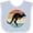 Blue and White, variant on Inktastic Kangaroo Retro Australia Boys or Girls Baby Bib