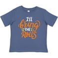 thumbnail image 3 of Inktastic Thanksgiving I'll Bring the Rolls in Orange Boys or Girls Baby T-Shirt, 3 of 5