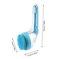 Pet Bath Brush Long Handle Grooming Brush With Shampoo Dispenser Soft