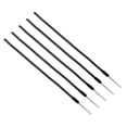 thumbnail image 1 of Uxcell 43cm Correas de muñeca de silicona, 5 piezas de cordón largo y suave, correa de insignia, negra, 1 of 6