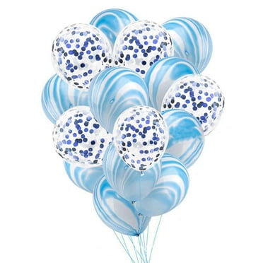 Party Balloons Pack of 15, Confetti Balloon, 12 Inch Balloons Decorations Set