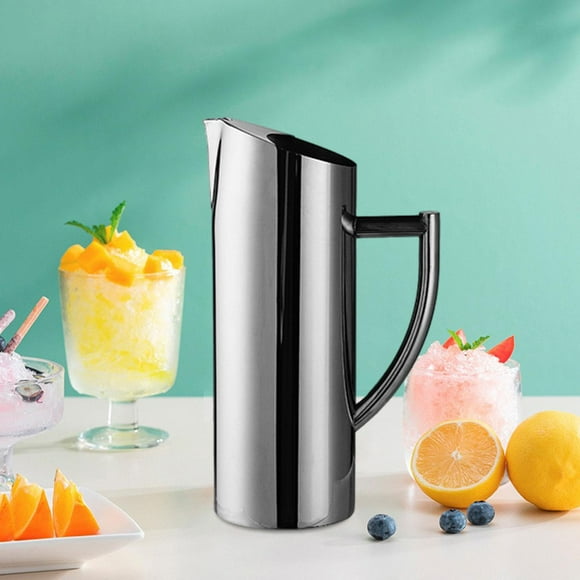 Jarra dispensadora, olla para cóctel, botella de agua de acero inoxidable, herramienta para servir de gran capacidad, jarra de agua para Bar y bebidas 1.5L