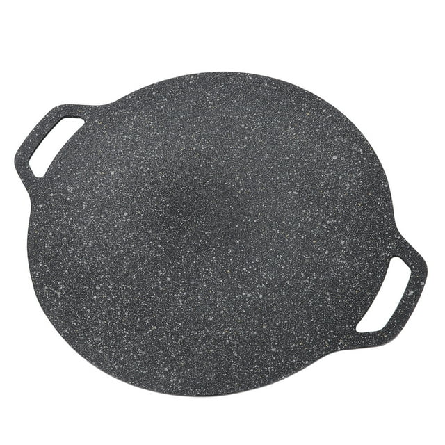 BBQ Pan, Korean BBQ Grill Pan Large Weight For Outdoor 30cm