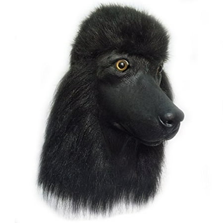 Toy Poodle Dog - Black Standard Poodle Dog Costume Face Mask - Off the Wall Toys Kennel Club