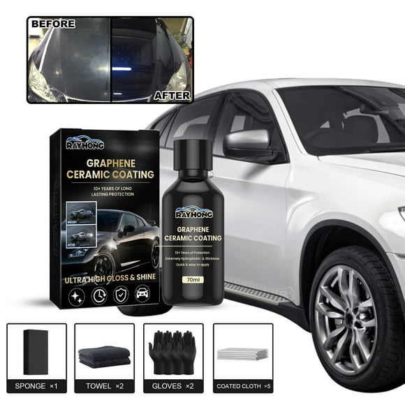 DPTALR Graphene Ceramic Coating For Cars (70ml) - Coating For Car Detailing - Years Of Long Lasting Protection - Ultra High Gloss, Extremely Hydrophobic