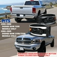 thumbnail image 3 of Spec-D Tuning Black Headlights w/ Sequential Switchback LED DRL and Startup Animation Compatible with 2006-2008 Dodge Ram 1500, 2006-2009 Dodge Ram 2500/3500, Left + Right Pair Headlamps Assembly, 3 of 7