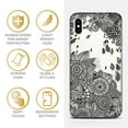 thumbnail image 4 of Case Yard iPhone-XS-Max Case Clear Soft & Flexible TPU Ultra Low Profile Slim Fit Thin Shockproof Transparent Bumper Protective Cover Drop Protective Cell Phone Cases (Wind Flower), 4 of 8