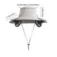 thumbnail image 3 of JZCHUNTOY Solar Fan Hat 1 Pack with 2 Detachable Fans, USB Rechargeable Long Battery Life Outdoor Sun Shade Cap, UV Protection Breathable Adjustable Cooling Hat for Hiking Camping Gardening, 3 of 6
