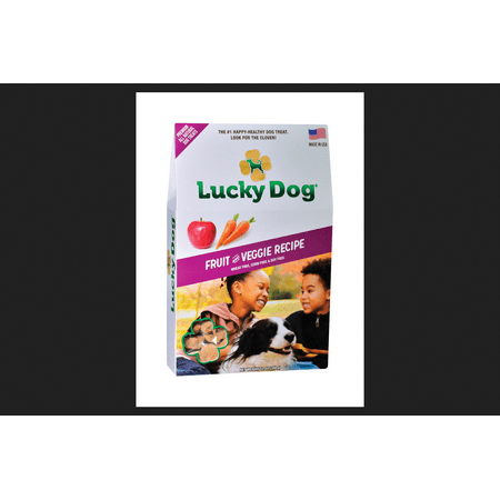 Fruit Veggie Treat - Lucky Dog Dog Treats Puppy and Adult Fruit & Veggie 6 in. L All Size Dogs 12 oz.