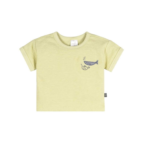 Modern Moment by Gerber Baby Boy Organic Short Sleeve Top, Sizes 0/3 Months - 24 Months