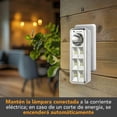 thumbnail image 3 of Lámparas De Emergencia Con Linterna 6 Led Recargables 2 Piez, 3 of 3