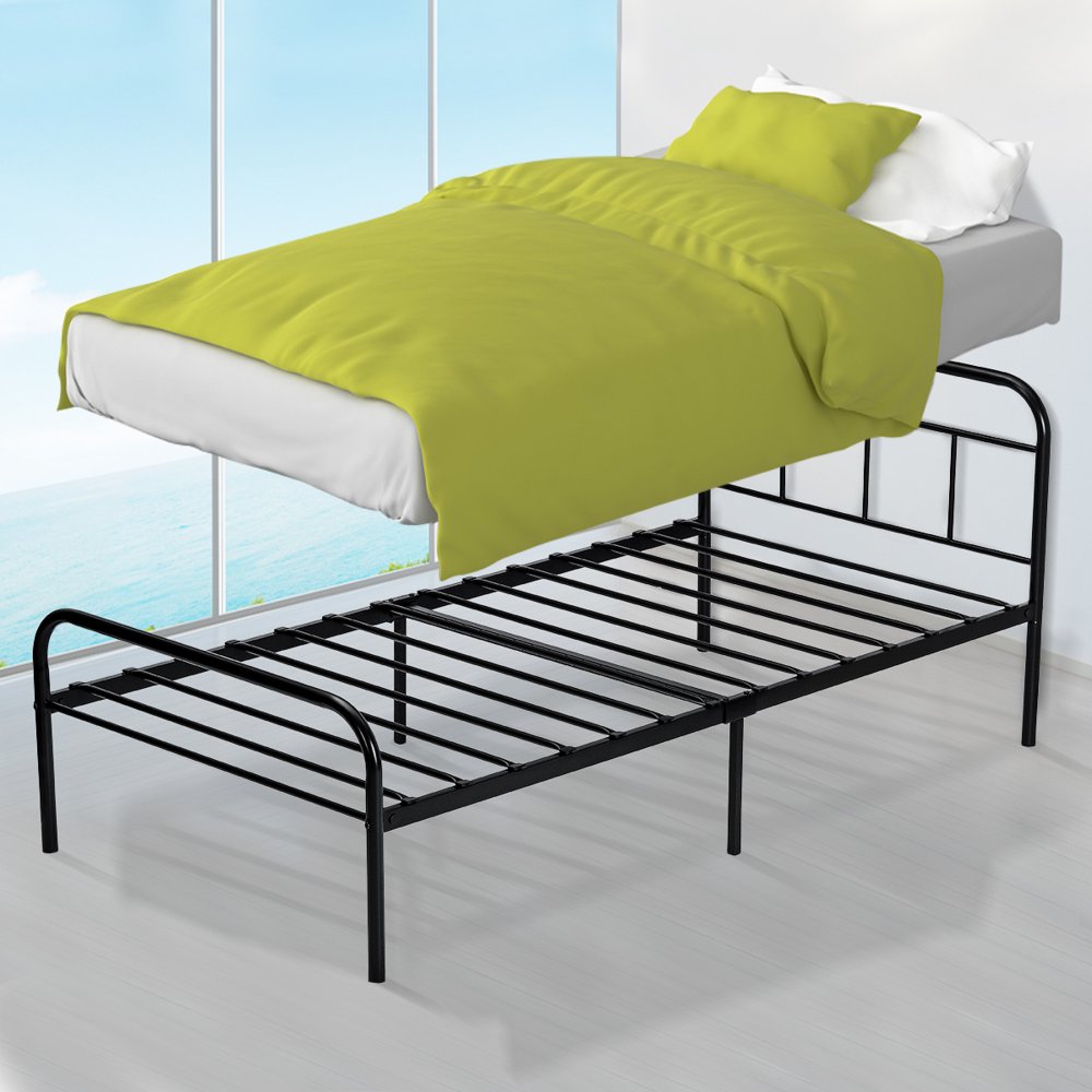 Insma 14"Heavy Duty Metal Bed Frame No Box Spring Needed and NoiseFree