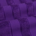 thumbnail image 4 of American Soft Linen Luxury Turkish Hand Towel Set, 100% Cotton 4 Piece Hand Face Towels for Bathroom and Kitchen,  Purple, 4 of 9