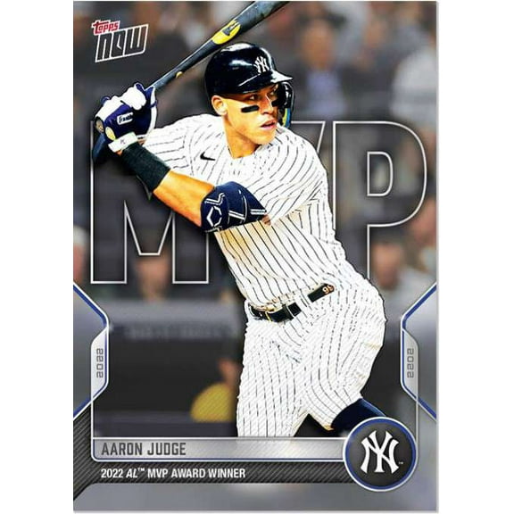 MLB New York Yankees 2022 Topps Now Aaron Judge Trading Card OS-38 (AL MVP Award Winner)