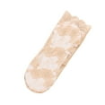 thumbnail image 2 of (5pc)MSJUHEG Sheer Ankle Socks,Trouser Socks Women,Dress Socks Women,Lace Socks,Mesh Socks for Women,Lace Socks Ballerina Socks Non Slip Socks Beige One Size, 2 of 9