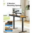 thumbnail image 5 of HUANUO 48″ x 24″ Electric Standing Desk with 2 Drawers, C-Clamp Mount Compatible, Height Adjustable Computer Desk, Home Office Stand Up Desk with 4 Preset Heights & 2 Hooks, Vintag, 5 of 6