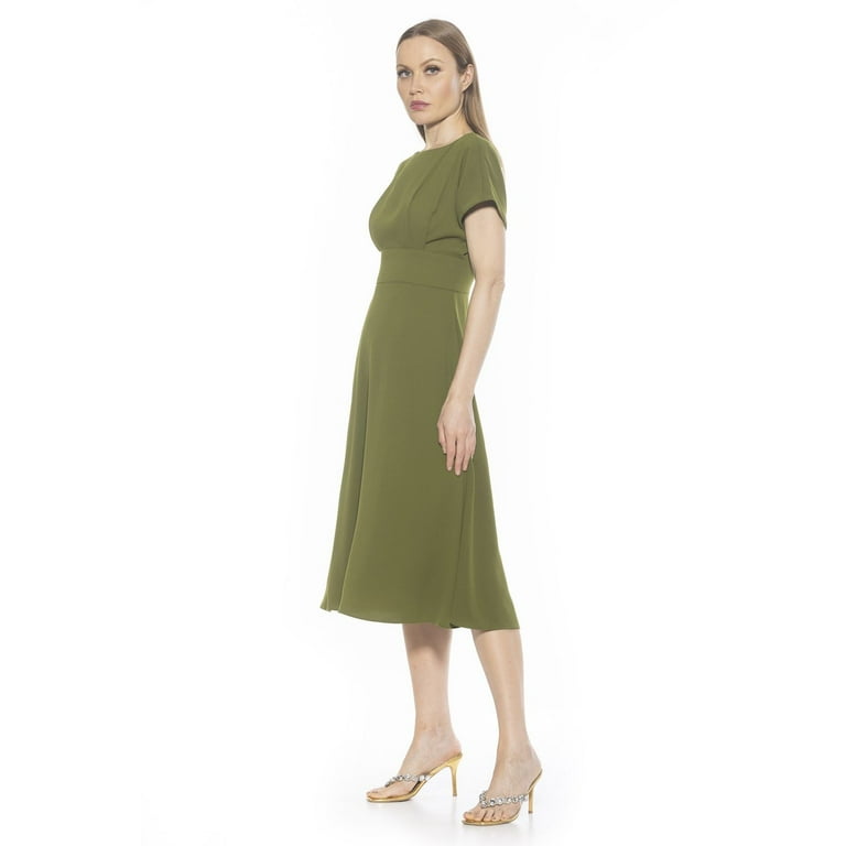 Women's ALEXIA ADMOR Dolman Midi Fit & Flare Dress Color: Vintage Florals  Size: 14 - Walmart.com