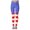 Red, variant on Bjutir Independence Day Yoga Pants Summer Flag Star Stripe Print Tights Compression Tummy Control Casual Yoga Pants Stright Slim Leg High Waist Long Leggings Running Leggings For Women Blue L