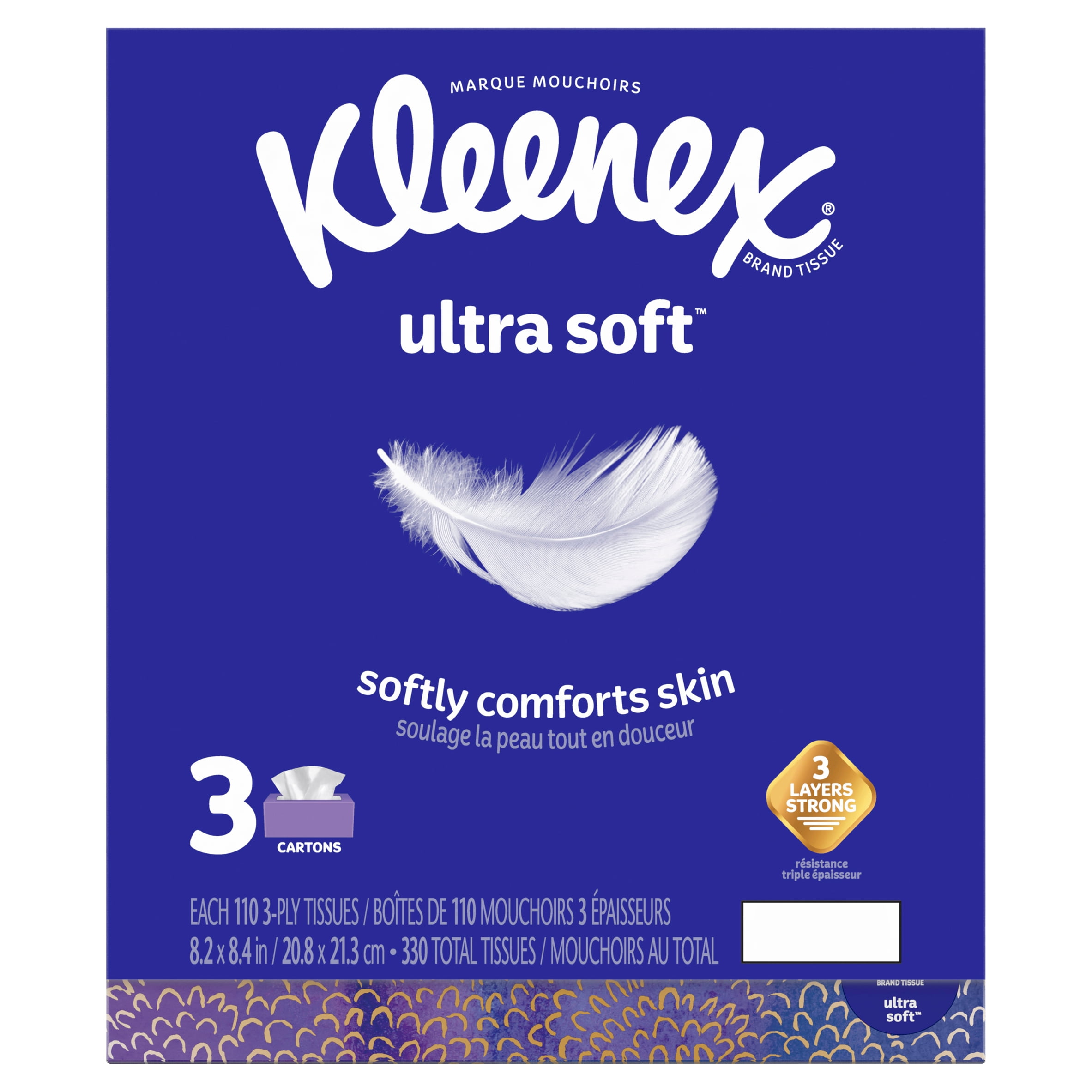 4 Pieces for sale online Kleenex Ultra Soft 3 Ply Facial Tissues 