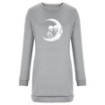 thumbnail image 4 of Vestido de Sudadera Para Mujer Nueva Moda Casual Impreso Manga Larga Cuello Redondo Contraste Color Suéter Top Odeerbi ODB172750, 4 of 8
