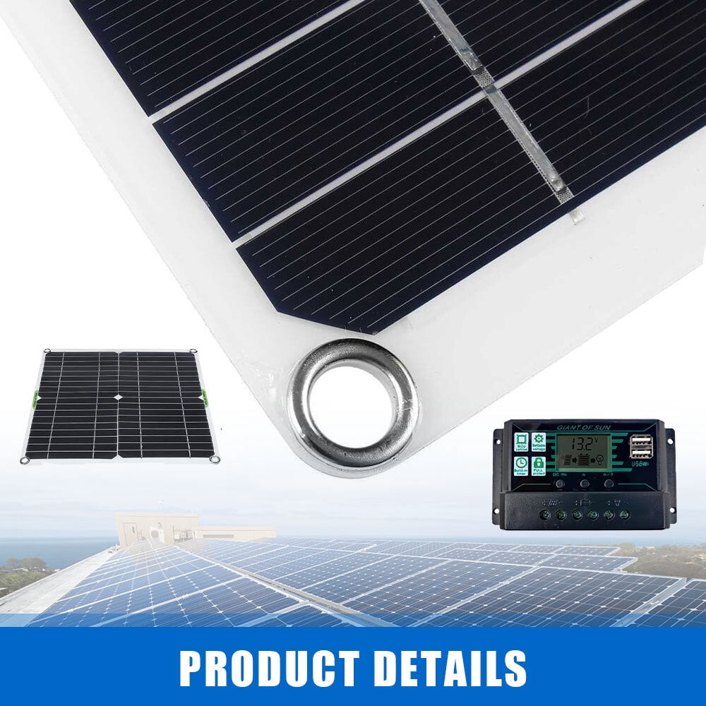 DFITO Solar Panel Controller Kit Monocrystalline 400W 100A 12V Waterproof Portable Outdoor Home Battery Charger