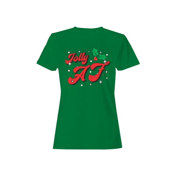 Jolly AF Christmas Design Women's T-shirt