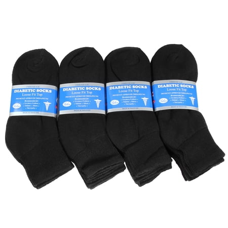Falari 12-Pack Diabetic Socks Ankle Unisex Variety Size