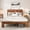 Dark Brown, variant on Harper & Bright Designs Full Size Platform Bed with LED Storage Headboard, Wood Platform Bed Frame with 2 USB, Large Under Bed Storage, Dawn Grey