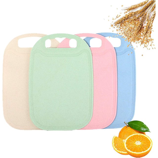 Tablas de cortar de plástico AVCE, tabla de cortar con ranura para jugo, tabla de cortar de plástico profesional de PVC para cocina, resistente a los antimicrobianos