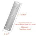 Set of Three Stainless Steel Heat Plates for 3 burner Exp ert Grill Model