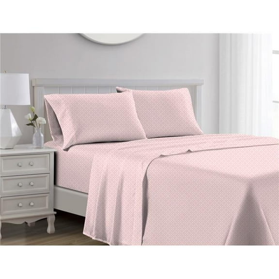 RT Designers Collection Jane 1000 Thread Count CVC Ultra Soft Sheet Set Blush King