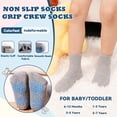 thumbnail image 4 of Toddler Non Slip Socks Boy Grip Socks Kids Grippers Soft Breathable Solid Color 15 Pairs 6 Months-7 Years, 4 of 6