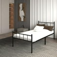thumbnail image 4 of Emiosmt 14 in with Headboard and Footboard Metal Platform Bed Frame, Twin, 4 of 8