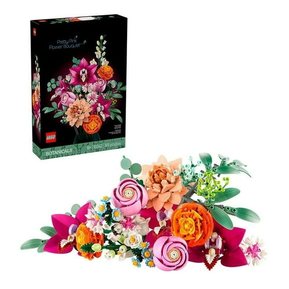 Set LEGO Botanicals Ramo de Flores Fantasía en Rosa 10342