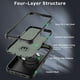 thumbnail image 5 of Funda MYBAT Maverick MagSafe clip para iPhone 15 PLUS - Negra con mica, 5 of 9