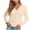 Beige, variant on Caywon Women's Solid Color Knitted Cardigan Button Long Sleeve V Neck Top Soft Knit Cardigan Chunky Knit Open Front Sweater Beige S