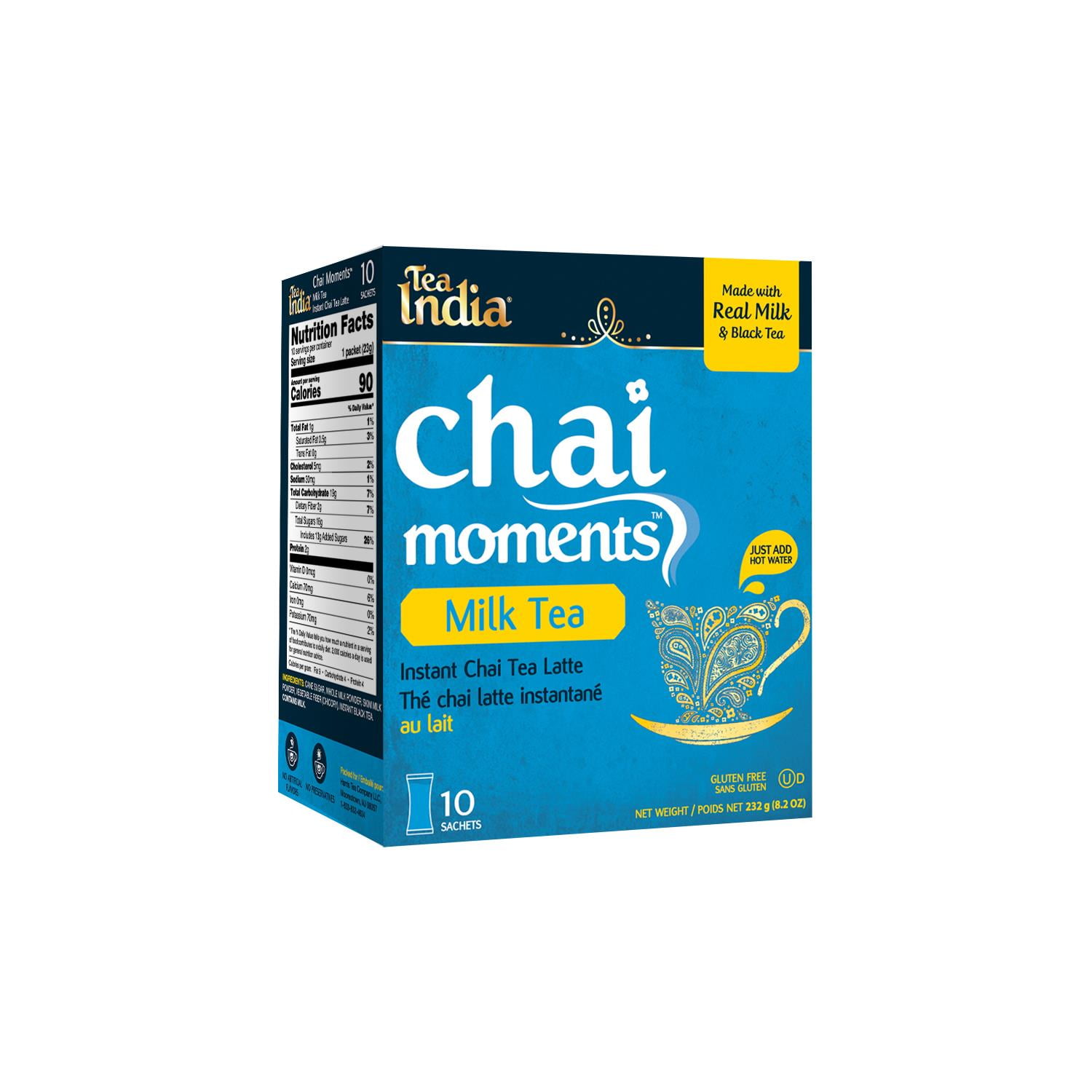 Tea India Chai Moments Milk Tea Instant Chai Tea Powder With Milk And