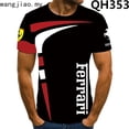 thumbnail image 2 of Verano Nuevo Ferrari Camiseta De Los Hombres 3D Logo Del Coche Impresión De Manga Corta Moda De Gran Tamaño Y Las Mujeres toppangjing, 2 of 4