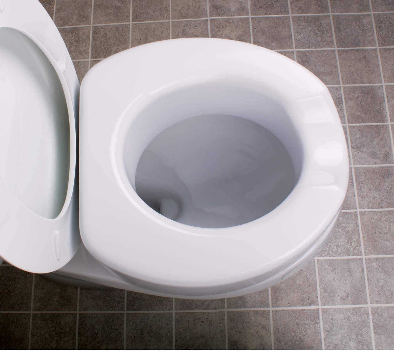 Carex Toilet Seat Riser With QuickLock Adds 4 Inches of Height to