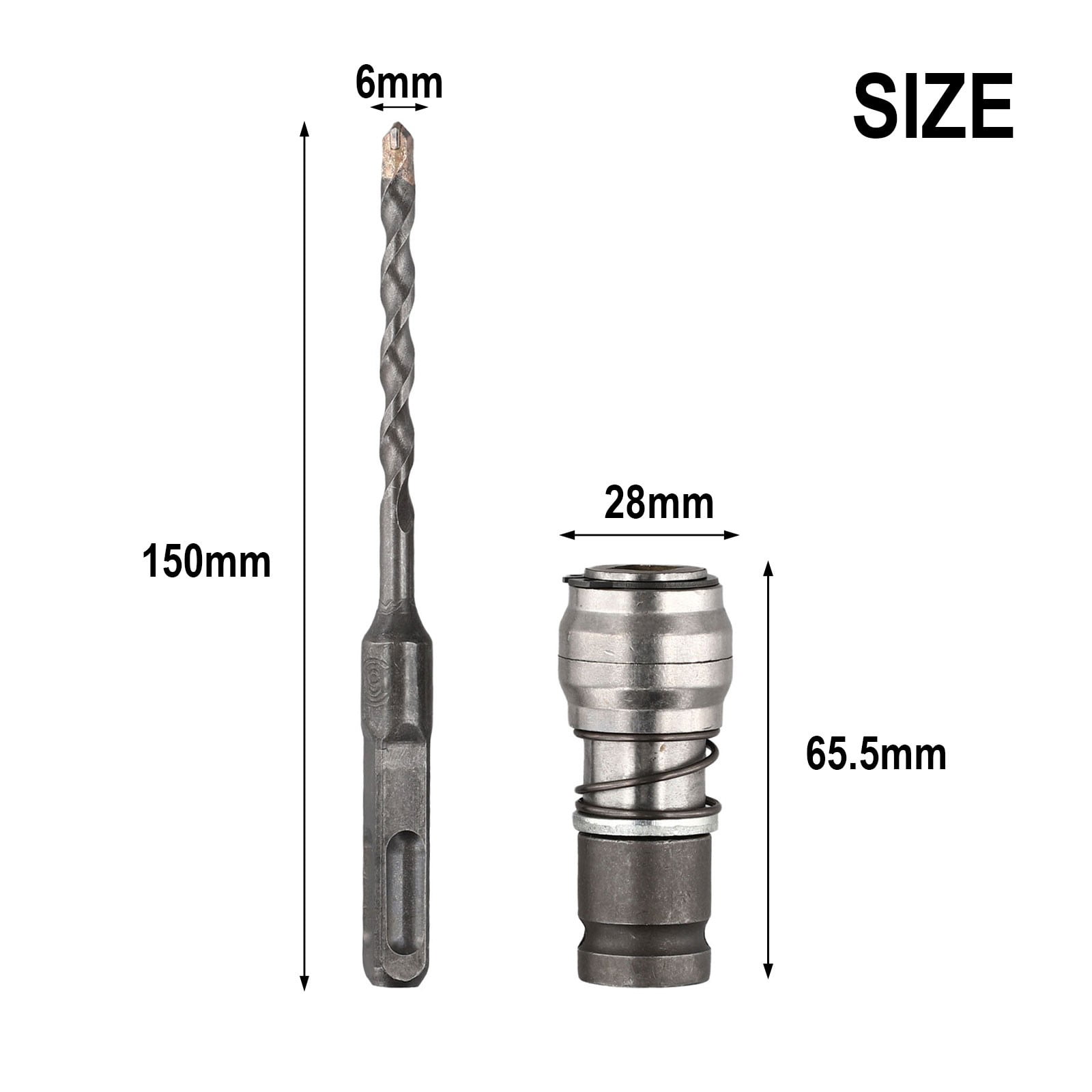 Electric Wrench Converter Wrench To Electric Hammer Converters for Drilling Set A